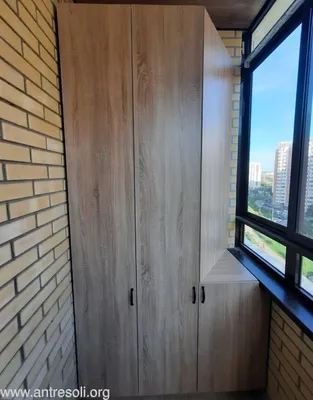 Дешевый шкаф на балкон Хексуорти купить недорого от официального  производителя шкафов на балкон с быстрой доставкой
