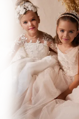 Детские платья принцессы ручной работы для девочек, элегантные длинные бальные  платья для выпускного вечера, детское выпускное п צֶבַע Pink Kid Size 12-13Y