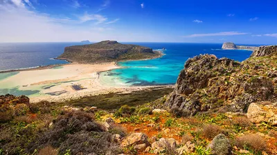 Балос (Μπάλος, Balos) - самый популярный пляж на западе острова Крит - Сайт  о Крите