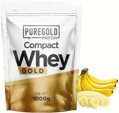 Сывороточный протеин \"Банан\" - PureGold Protein Compact Whey Gold Banana:  купить по лучшей цене в Украине | Makeup.ua