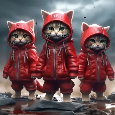Банда маленьких опасных котят в …» — создано в Шедевруме