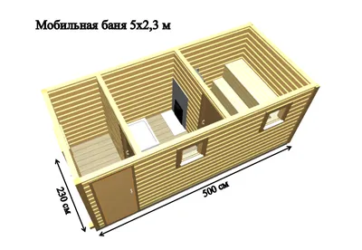 модульная баня бытовка купить в Азове от 87000 руб.