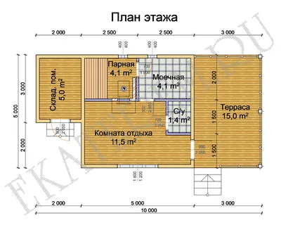 Проект бани из бревна 5 5 Строительство под ключ в Москве и Области |  проекты и цены - \"СК\"