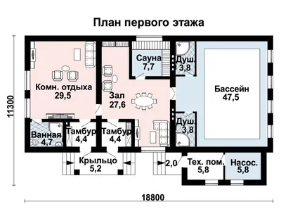 Проект: Дом-баня с верандой и мансардой. 101 м2 – цена, характеристики,  комплектация
