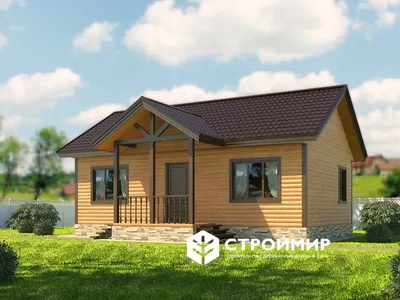 Проект бани Толедо, дом-баня из клееного бруса Толедо в Holz House