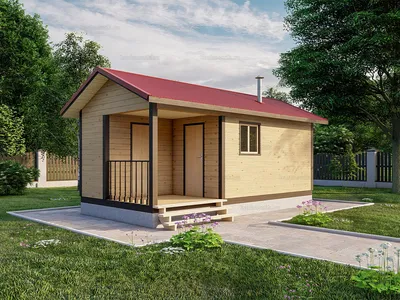 Каркасная баня «Каролина» 6x4.5 проект с фото и ценами от «ПБК-Плюс»