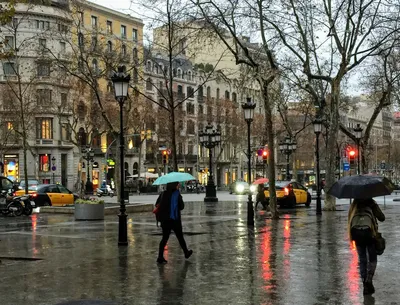 Барселона зимой фото фотографии