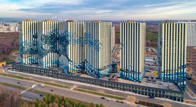 87-метровая морская волна на фасаде ЖК «Эталон-Сити» станет новой  достопримечательностью района Северное Бутово - Новости