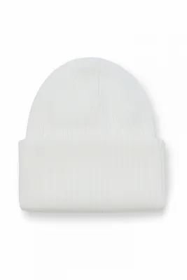 Белая шапка с отворотом 463Mi купить по цене 3 990 р. в интернет-магазине  Albione в Москве и РФ