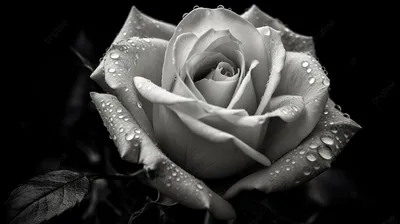Черная и белая роза - 52 фото