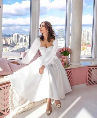 Классические белые платья от производителя - купить оптом, розница -  Lipinskaya Brand -