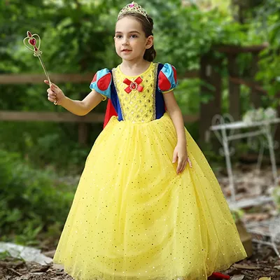Детский Костюм Принцессы Disney, Белоснежка, на Хэллоуин, рождественскую  вечеринку | AliExpress