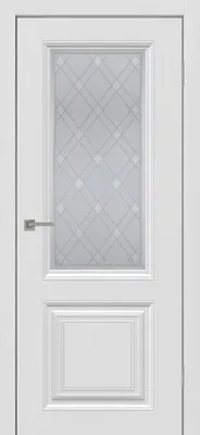 Дверь межкомнатная Палитра Белая со стеклом | Магазин дверей Тук-Тук