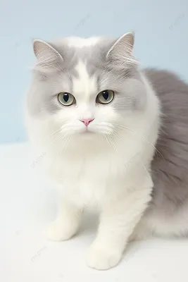 Фото белых кошек с голубыми глазами - незабываемая картина