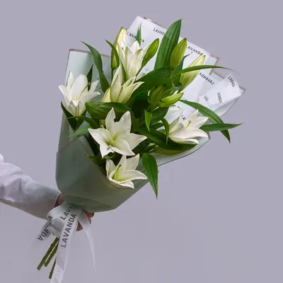 Вышитая картина \"Белые лилии\" – купить в интернет-магазине РИОЛИС