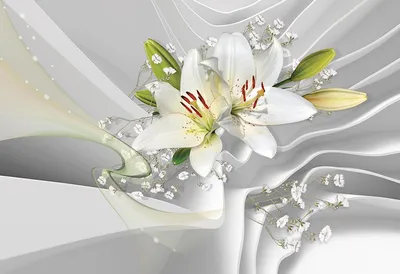 Белые Лилии, Картина - Tanya Dulac | Artmajeur