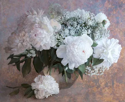 Букет из нежных пионов в вазе - заказать доставку цветов в Москве от Leto  Flowers