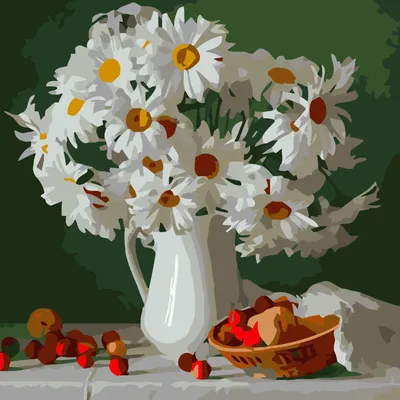 Белые натуральные цветы ромашки photo generated | Премиум Фото