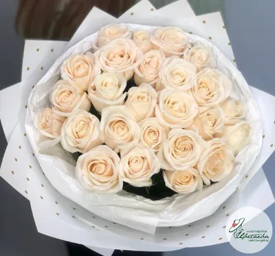 Белые, Букет из 201 белой розы, низкие цены, большой выбор цветов с  доставкой по Москве и Московской области