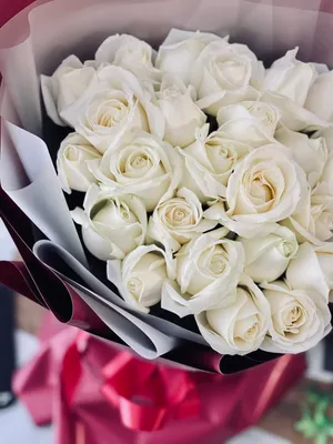 33 белые розы — ❤ Доставка цветов в Ярославле