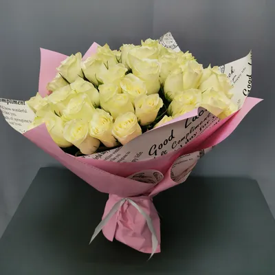 Букет из 25 белых роз в Усть-Каменогорске заказать с доставкой 🌷