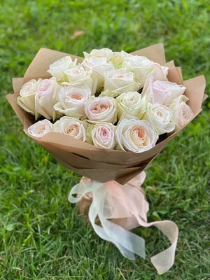Белые Эквадорские розы сорта \"Мондиаль\" - YouTube