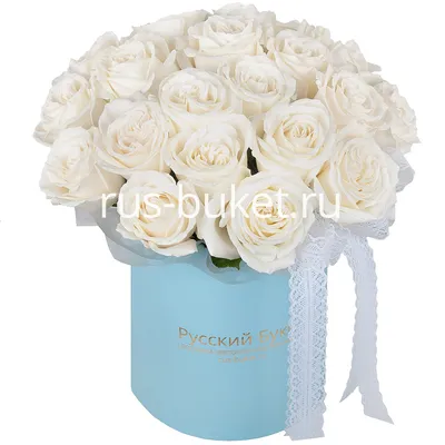 Белые розы в бархатной коробке купить недорого | доставка по Москве и  области