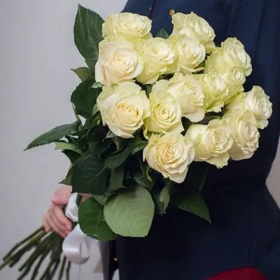 Цветы, композиция №1. Белые розы. S купить по цене 1150 грн | Украфлора