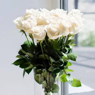 Купить Букет из 55 роз с эвкалиптом в Краснодаре с доставкой.