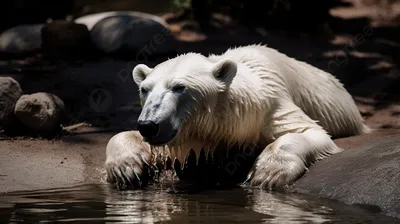 Уникальные изображения белого медведя