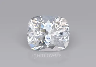 Белый сапфир в огранке кушон 4.25 карат купить по доступной цене | Gem  Lovers