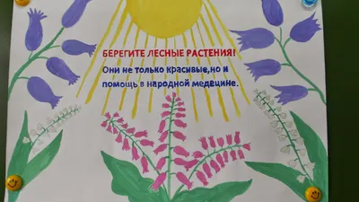 Плакат для срисовки берегите растения (31 шт)