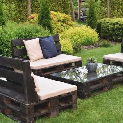 Уютная беседка из поддонов - Outdoor Furniture