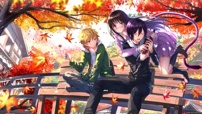 Обои на рабочий стол Yato / Ято с катаной из аниме Бездомный бог /  Noragami, art by Zetsuai89, обои для рабочего стола, скачать обои, обои  бесплатно