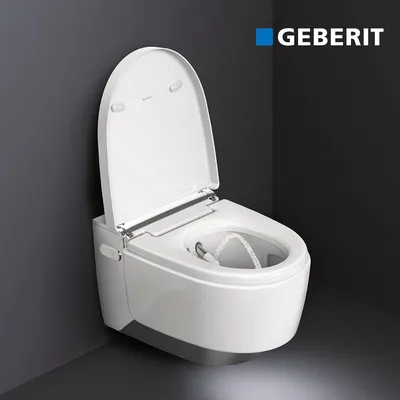 GEBERIT AquaClean Mera Comfort 146.214.21.1 Унитаз-биде подвесной |  безободковый, с электронным оснащением, купить в интернет-магазине  сантехники Сантехмаг.Ру
