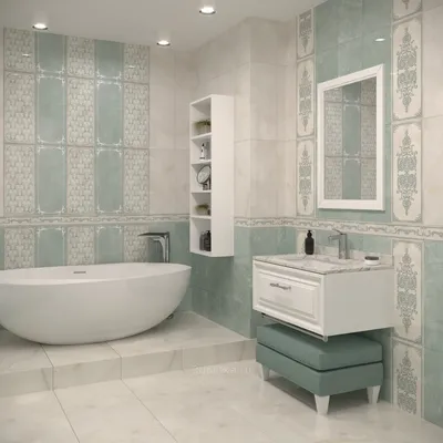 Голубая ванная комната - Дизайн и Ремонт