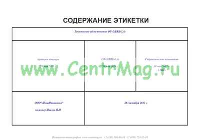 Бирка на огнетушитель - образец заполнения, что должно быть написано на  этикетке