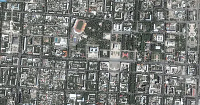 карты : Вид на центр Бишкека со спутника, Киргизия. | Киргизия |  Туристический портал Svali.RU