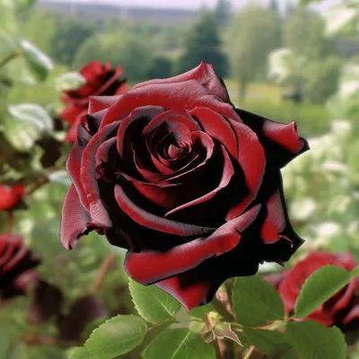Роза Блек Бьюти (Black Beauty) ᐉ купить с доставкой почтой по Украине в  питомнике Биосад