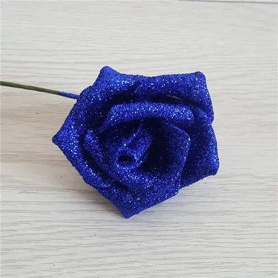 Купить 6шт Блеск Блестящий пенополиэтилен Поддельные искусственные розы  Цветок Главная Свадебная вечеринка Декор | Joom