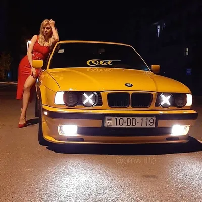 Передний бампер M-Style на BMW 5 E34