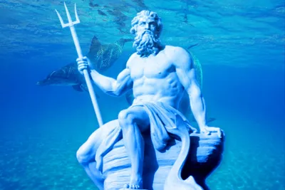 Посейдон, бог морей и покровитель лошадей» — создано в Шедевруме