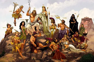 12 олимпийских богов и богинь Древней Греции | Сапфировая Кисть: Магия,  таро, астрология, и почти психология | Дзен