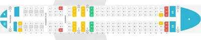 ✈ Самолет Боинг 737-400: нумерация мест в салоне, схема посадочных мест,  лучшие места