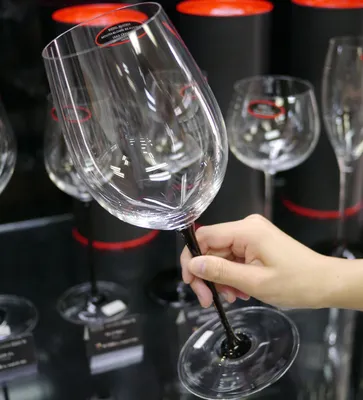 Бокал для вина, 330 мл, 2 шт, стекло, волнистая ножка, серебристый,  Benty-color — купить в интернет-магазине Kuchenland Home