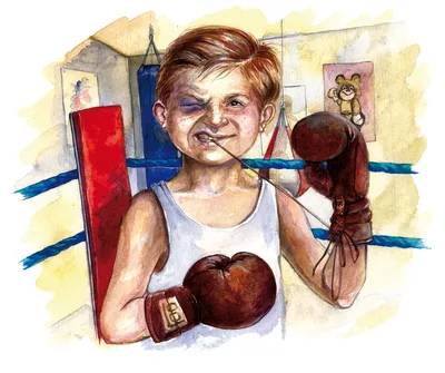 Спортсмен по боксу. чернила черно-белый рисунок | Премиум Фото
