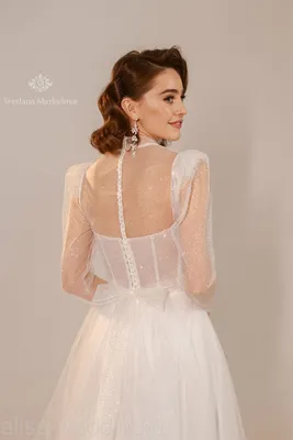 Dolly\"- Свадебное платье со съёмным болеро купить по цене 43 600 руб. в  Санкт-Петербурге | Свадебный салон Alisa Wedding