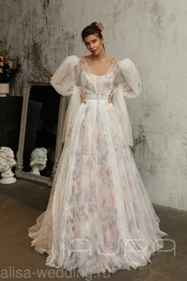 Roberta\" - Невероятное свадебное платье со съёмным болеро купить по цене 69  750 руб. в Санкт-Петербурге | Свадебный салон Alisa Wedding