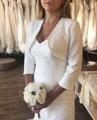 Valerie\" - свадебное платье со съемным болеро купить по цене 29 000 руб. в  Санкт-Петербурге | Свадебный салон Alisa Wedding