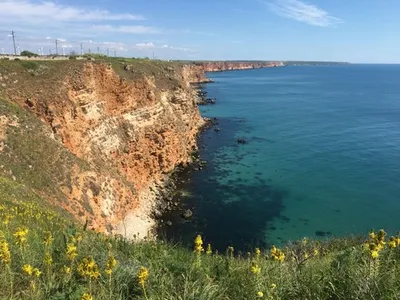 Болгария, Черное Море. Прибрежный Пейзаж. Калиакра Мыс Фотография,  картинки, изображения и сток-фотография без роялти. Image 43816316